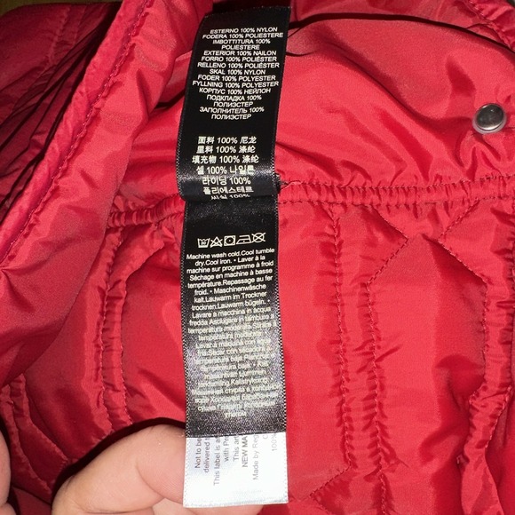 Hunter Puffer Vest Womens L Red Quilted Packable Lightweight Nylon Outdoor Layer - Picture 9 of 12
